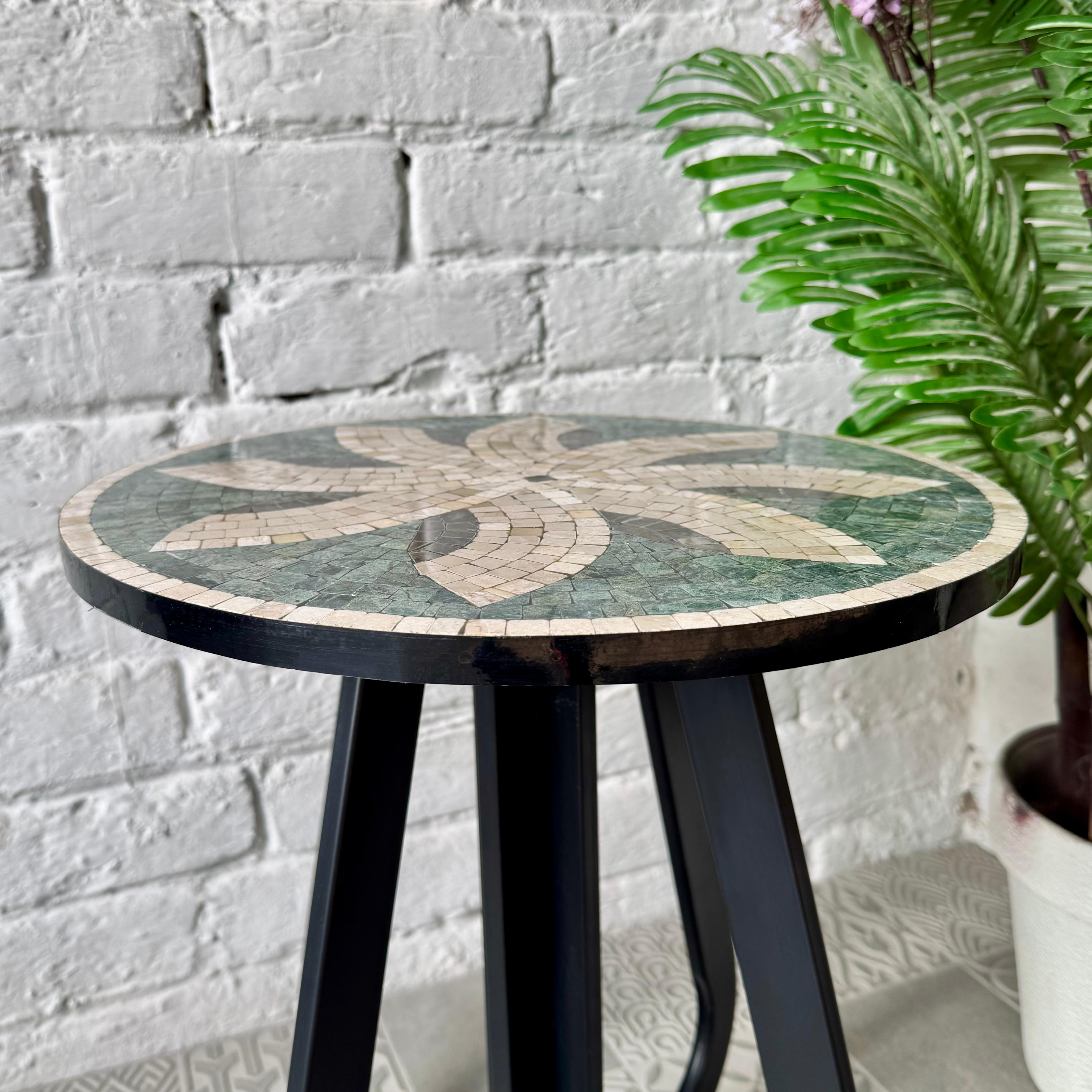 Celestial Petal Mosaic Coffee Table